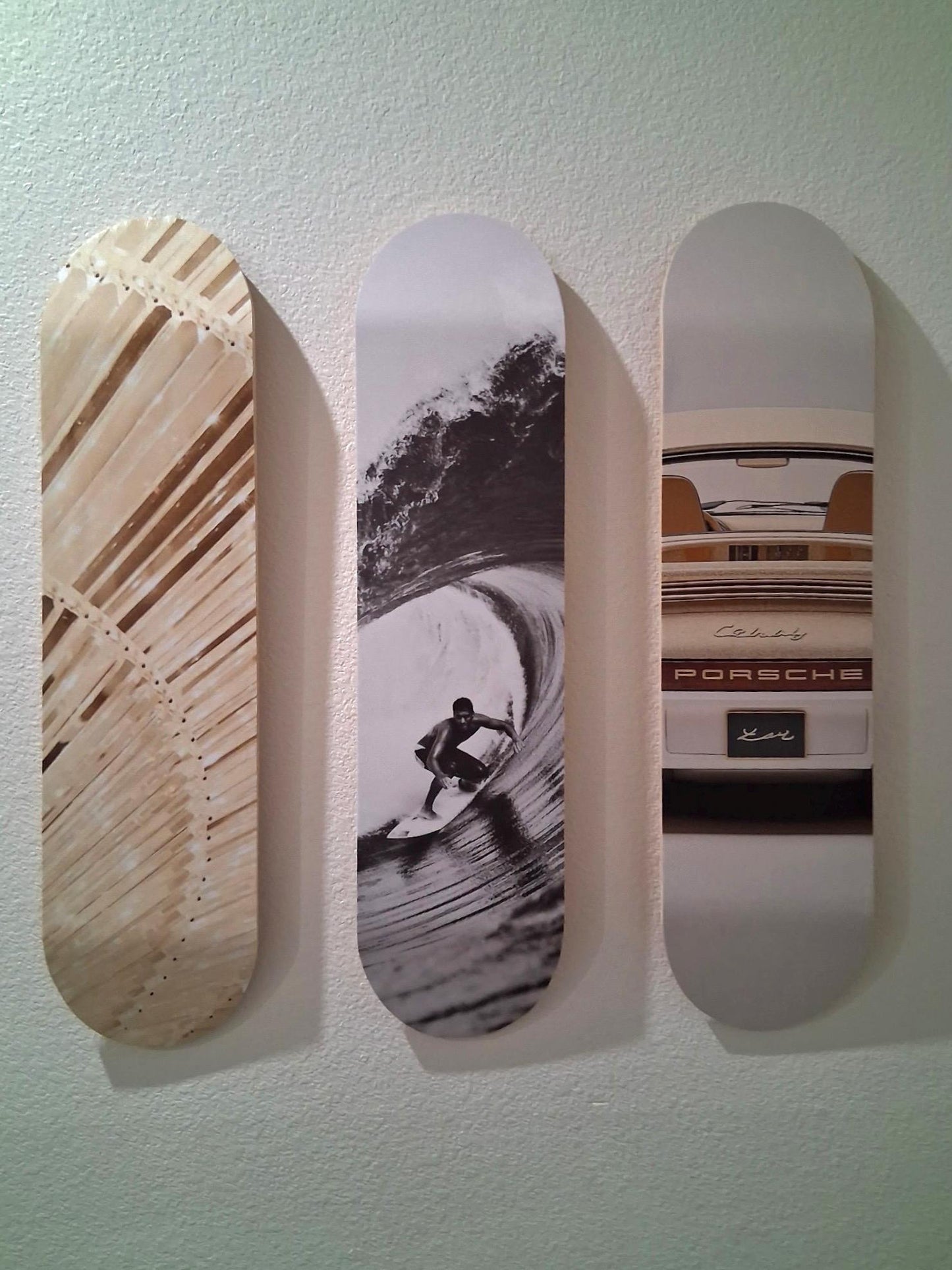 Skateboard Wall Art Set, 3-Piece Skateboard Deck Art, Aesthetic Room Decor, Modern Wall Art, Teen Bedroom Decor, Skater Gift