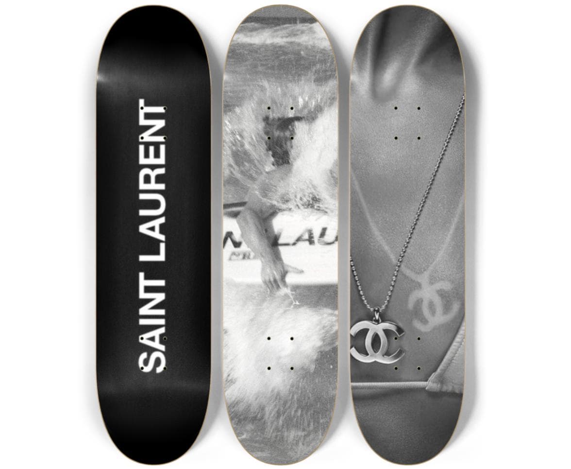 Skateboard Wall Art Set, 3-Piece Skateboard Deck Art, Coastal Room Decor, Modern Wall Art, Teen Bedroom Decor, Dorm Room, Apartment Decor