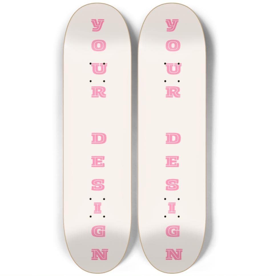 Skateboard Wall Art Set, 2-Piece Skateboard Deck Art, Aesthetic Room Decor, Modern Wall Art, Teen Bedroom Decor, Skater Gift