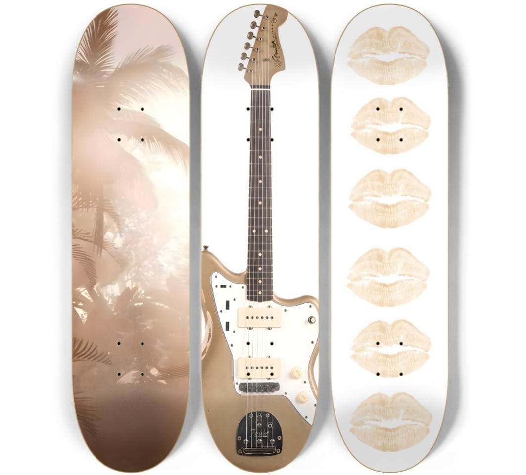 Skateboard Wall Art Set, 3-Piece Skateboard Deck Art, Aesthetic Room Decor, Modern Wall Art, Teen Bedroom Decor, Dorm Room, Apartment Decor
