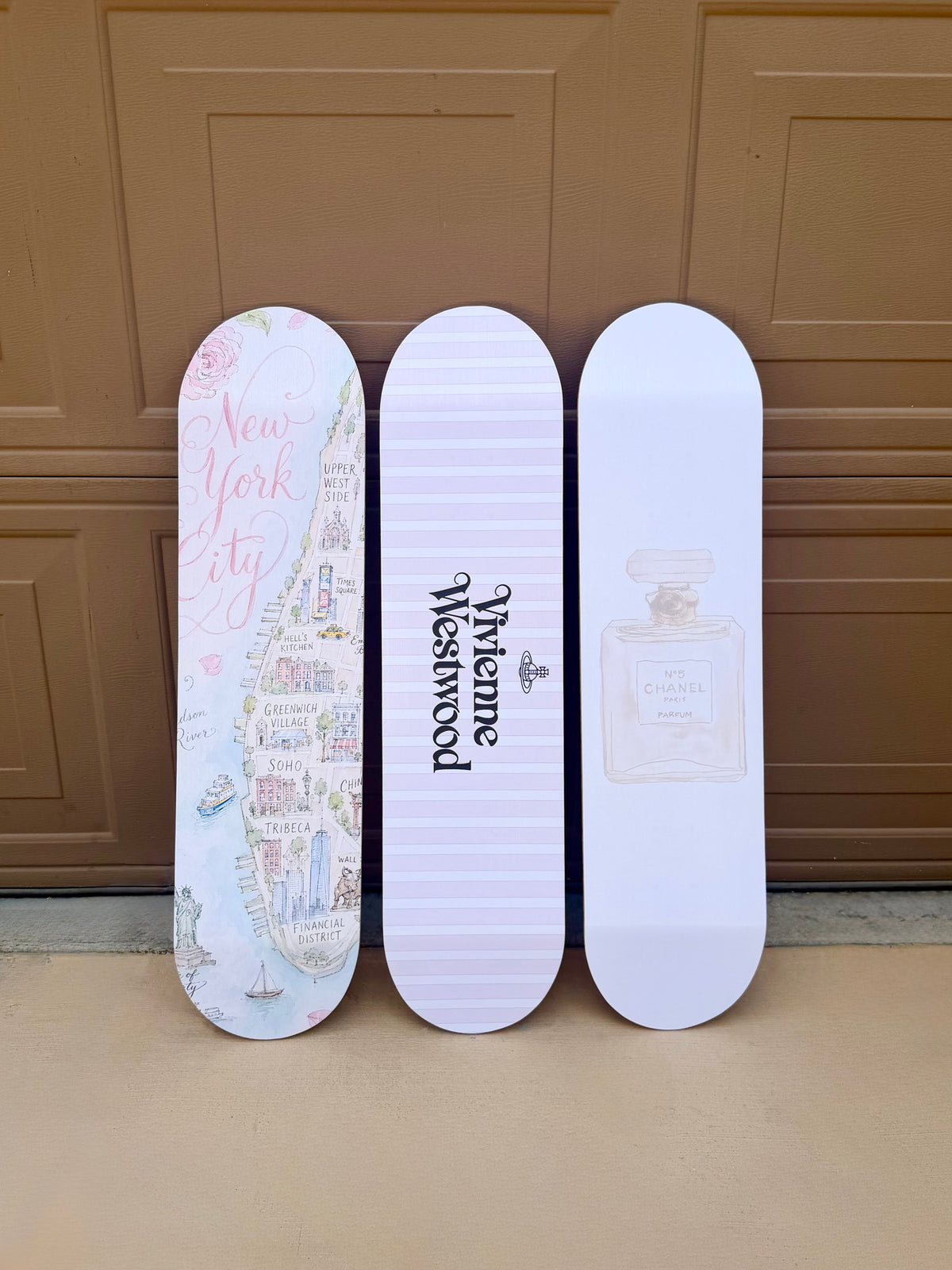 Posh by Addilyn skateboard wall art