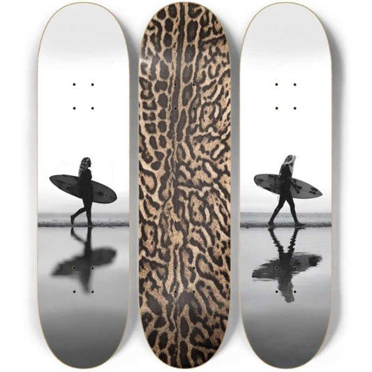 Surf Animal Skateboard Deck Wall Art Set