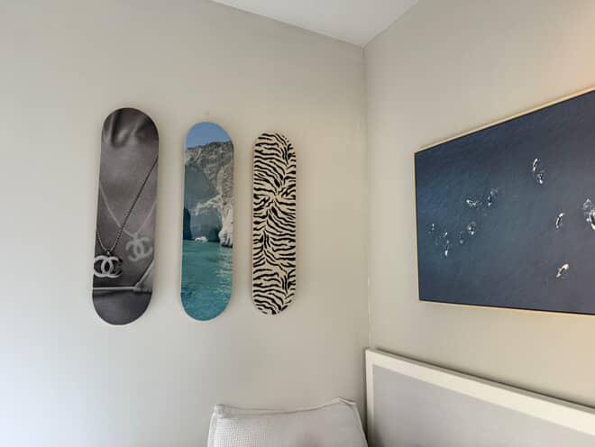 Skateboard Wall Art Set, 3-Piece Skateboard Deck Art, Aesthetic Room Decor, Modern Wall Art, Teen Bedroom Decor, Skater Gift