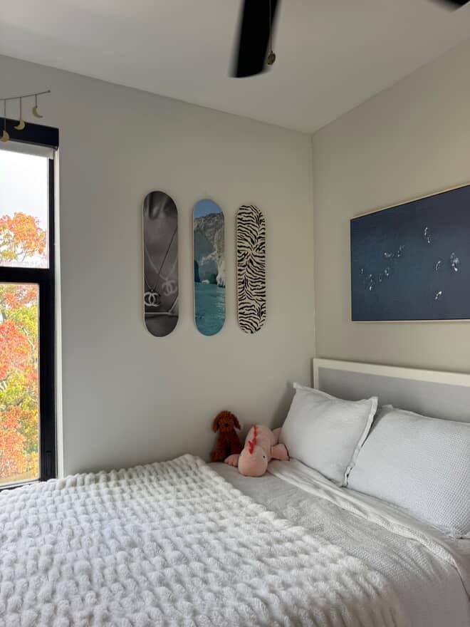 Skateboard Wall Art Set, 3-Piece Skateboard Deck Art, Aesthetic Room Decor, Modern Wall Art, Teen Bedroom Decor, Skater Gift