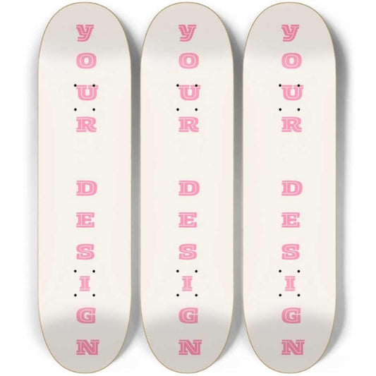 Skateboard Wall Art Set, 3-Piece Skateboard Deck Art, Aesthetic Room Decor, Modern Wall Art, Teen Bedroom Decor, Skater Gift