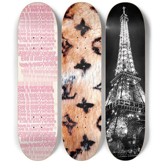 City Safari Skateboard Deck Wall Art Set
