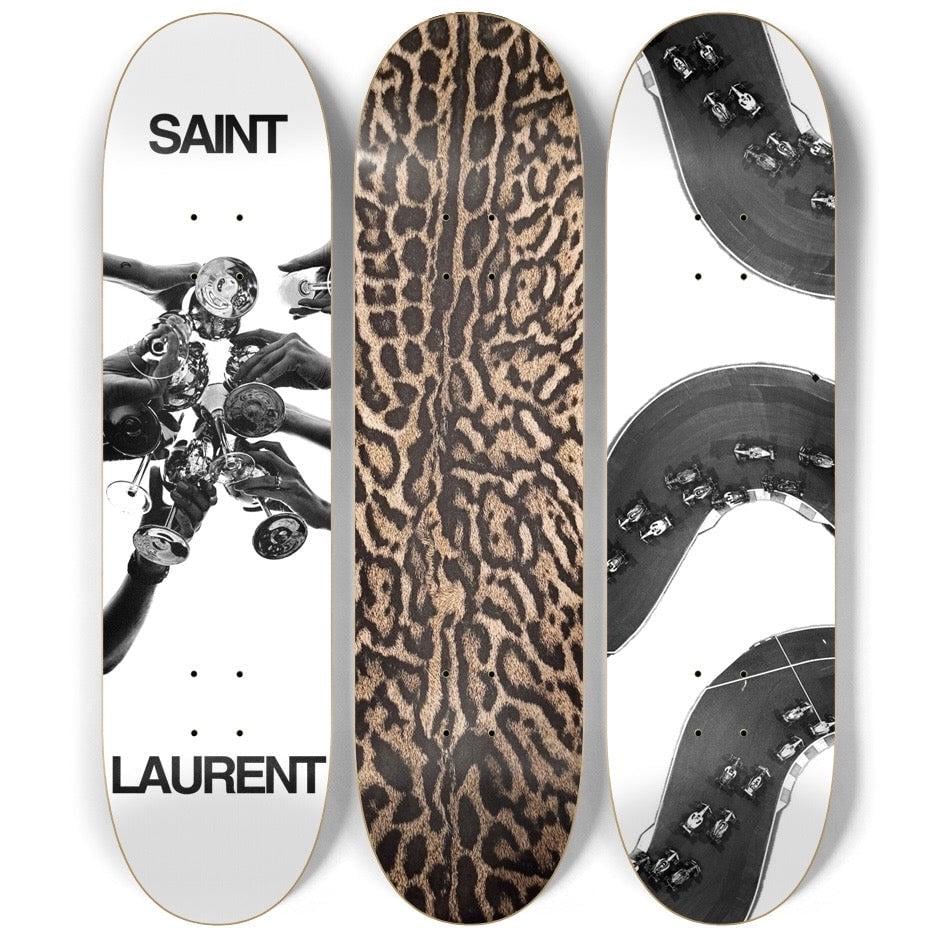 Skateboard Wall Art Set, 3-Piece Skateboard Deck Art, Aesthetic Room Decor, Modern Wall Art, Teen Bedroom Decor, Skater Gift