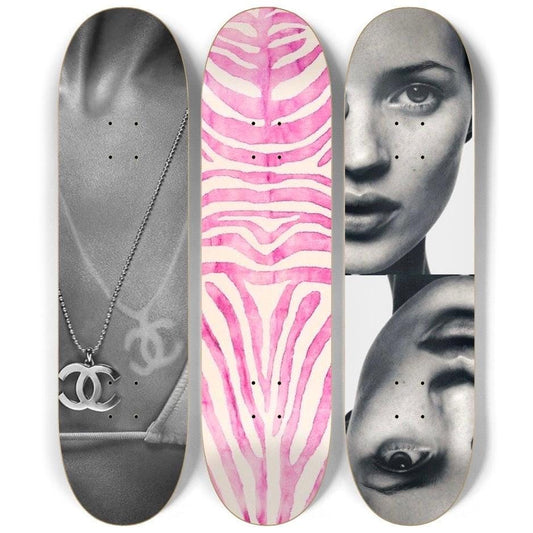 Kate Moss Skateboard Deck Wall Art Set