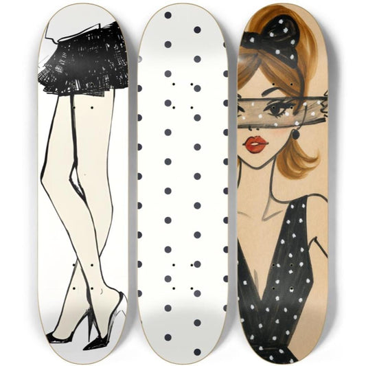 Blindfolded Skateboard Deck Wall Art Set