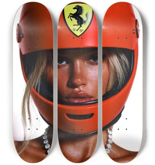 Race Me Skateboard Deck Wall Art Set