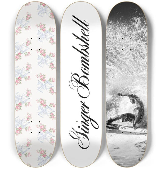 Ginger Bombshell Skateboard Deck Wall Art Set