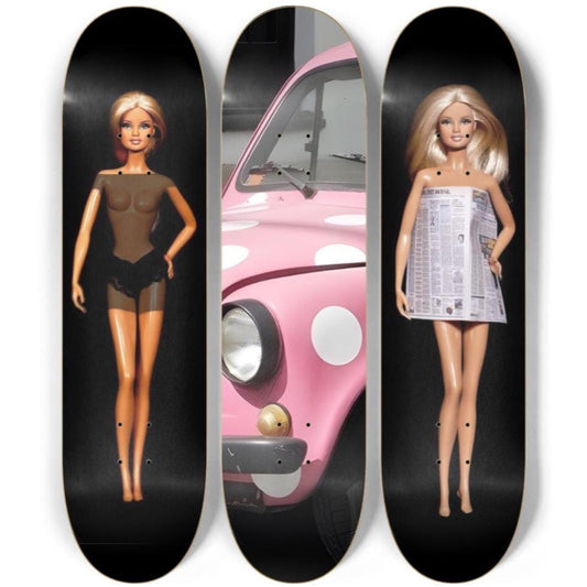 Barbie's Ride Skateboard Deck Wall Art Set