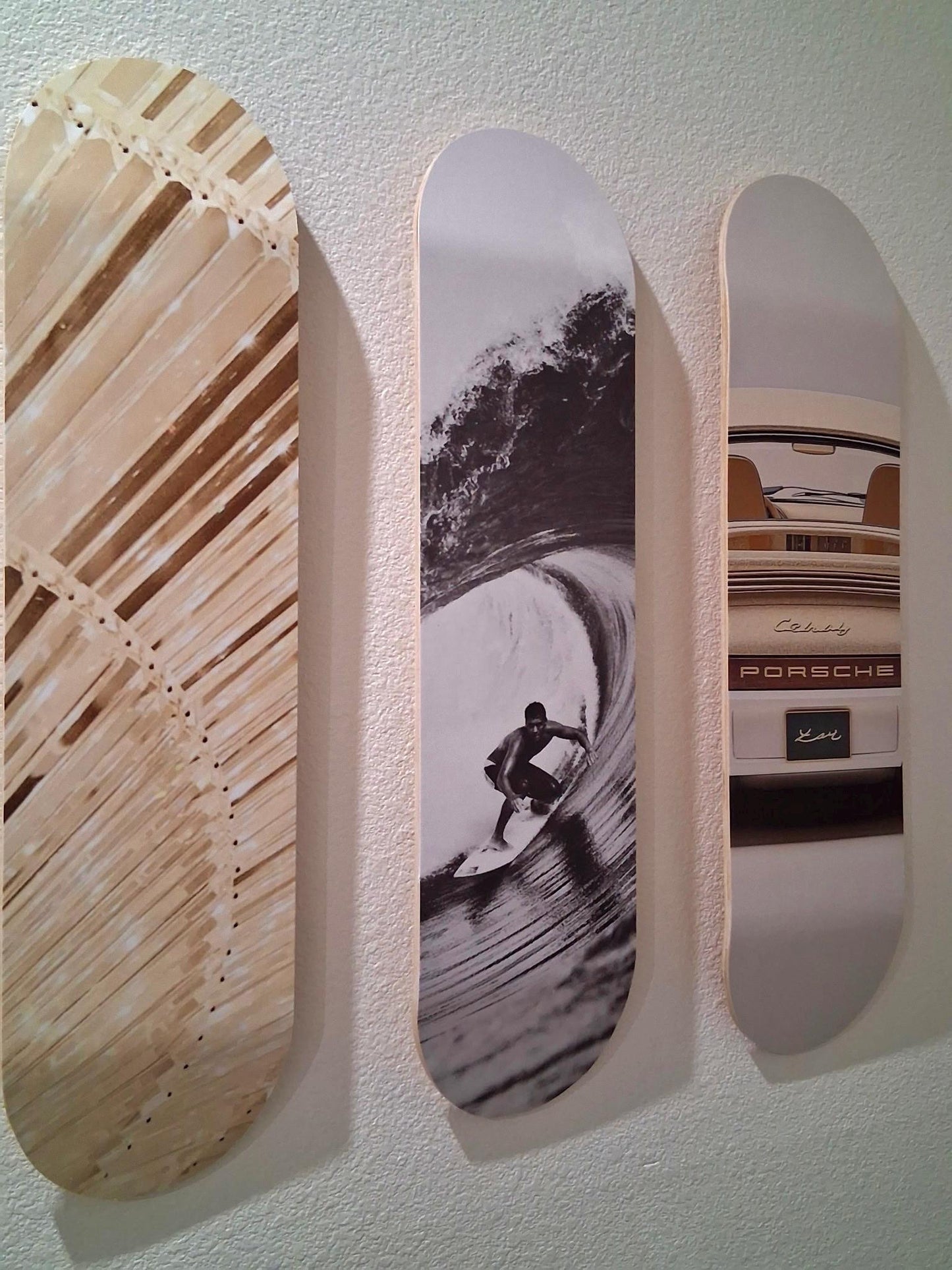 Skateboard Wall Art Set, 3-Piece Skateboard Deck Art, Aesthetic Room Decor, Modern Wall Art, Teen Bedroom Decor, Skater Gift