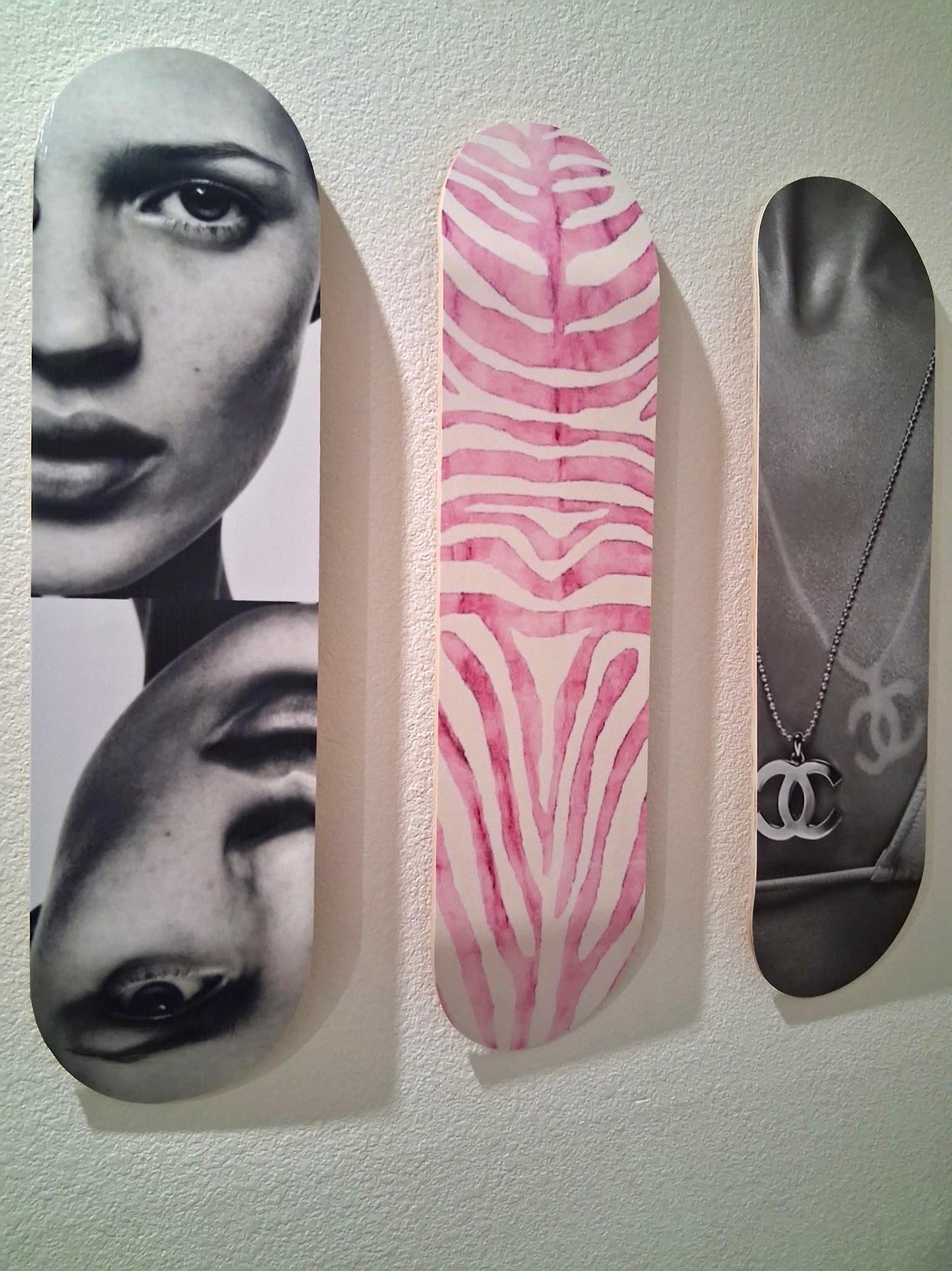 Skateboard Wall Art Set, 3-Piece Skateboard Deck Art, Aesthetic Room Decor, Modern Wall Art, Teen Bedroom Decor, Skater Gift