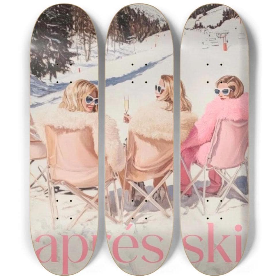 Skateboard Wall Art Set, 3-Piece Skateboard Deck Art, Aesthetic Room Decor, Modern Wall Art, Teen Bedroom Decor, Skater Gift