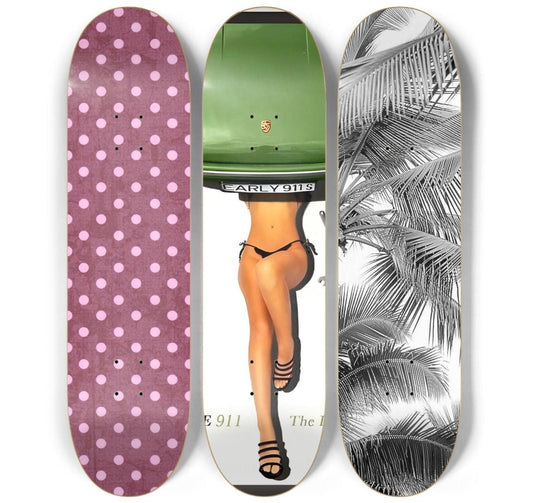 Palm Springs Drive Skateboard Deck Wall Art Set