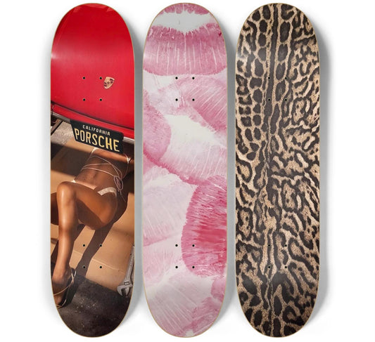 Kiss Marks Skateboard Deck Wall Art Set