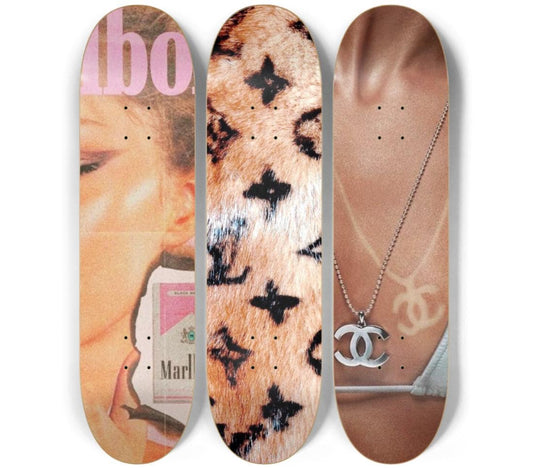 Wild Habit Skateboard Deck Wall Art Set