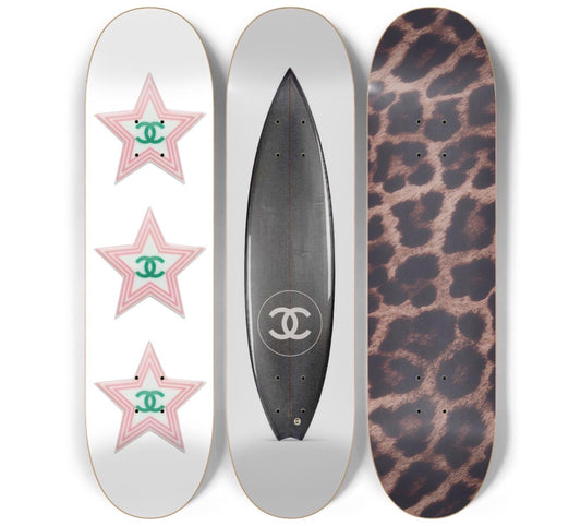 Wild Tide Skateboard Deck Wall Art Set