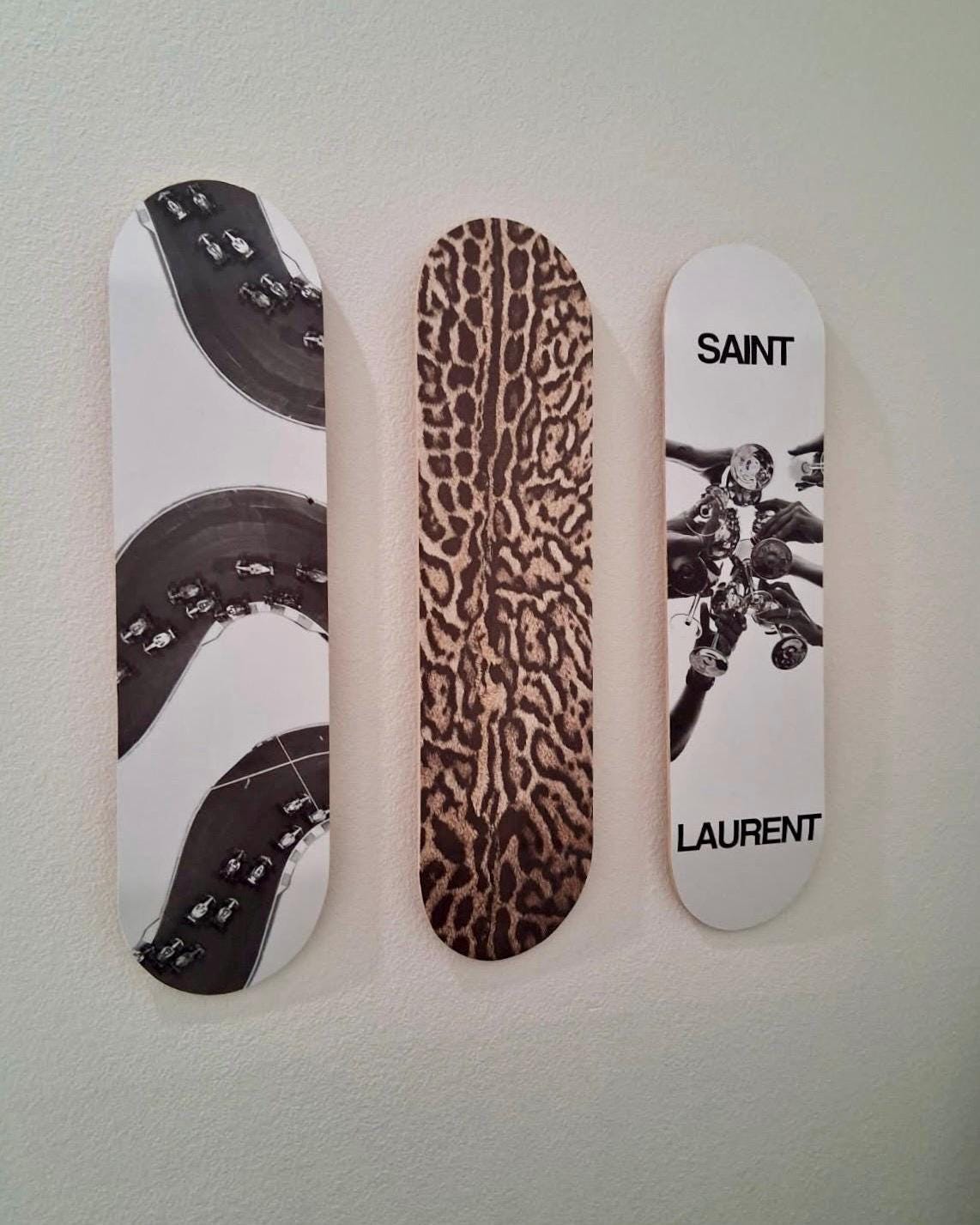 Skateboard Wall Art Set, 3-Piece Skateboard Deck Art, Aesthetic Room Decor, Modern Wall Art, Teen Bedroom Decor, Skater Gift