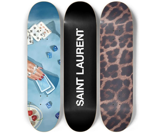 Playing Cards Skateboard Deck Wall Art Set