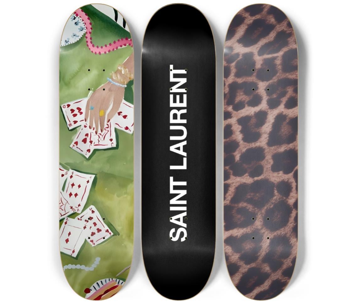 Skateboard Wall Art Set, 3-Piece Skateboard Deck Art, Aesthetic Room Decor, Modern Wall Art, Teen Bedroom Decor, Skater Gift