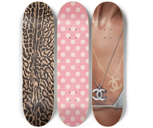 Wild Blush Skateboard Deck Wall Art Set