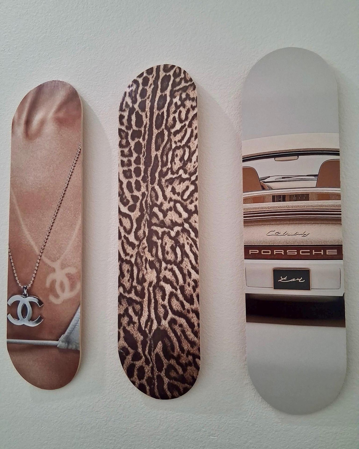 Skateboard Wall Art Set, 3-Piece Skateboard Deck Art, Aesthetic Room Decor, Modern Wall Art, Teen Bedroom Decor, Skater Gift