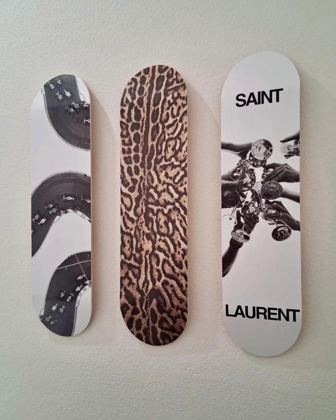 Skateboard Wall Art Set, 3-Piece Skateboard Deck Art, Aesthetic Room Decor, Modern Wall Art, Teen Bedroom Decor, Skater Gift