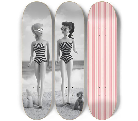 Beach Barbie Skateboard Deck Wall Art Set