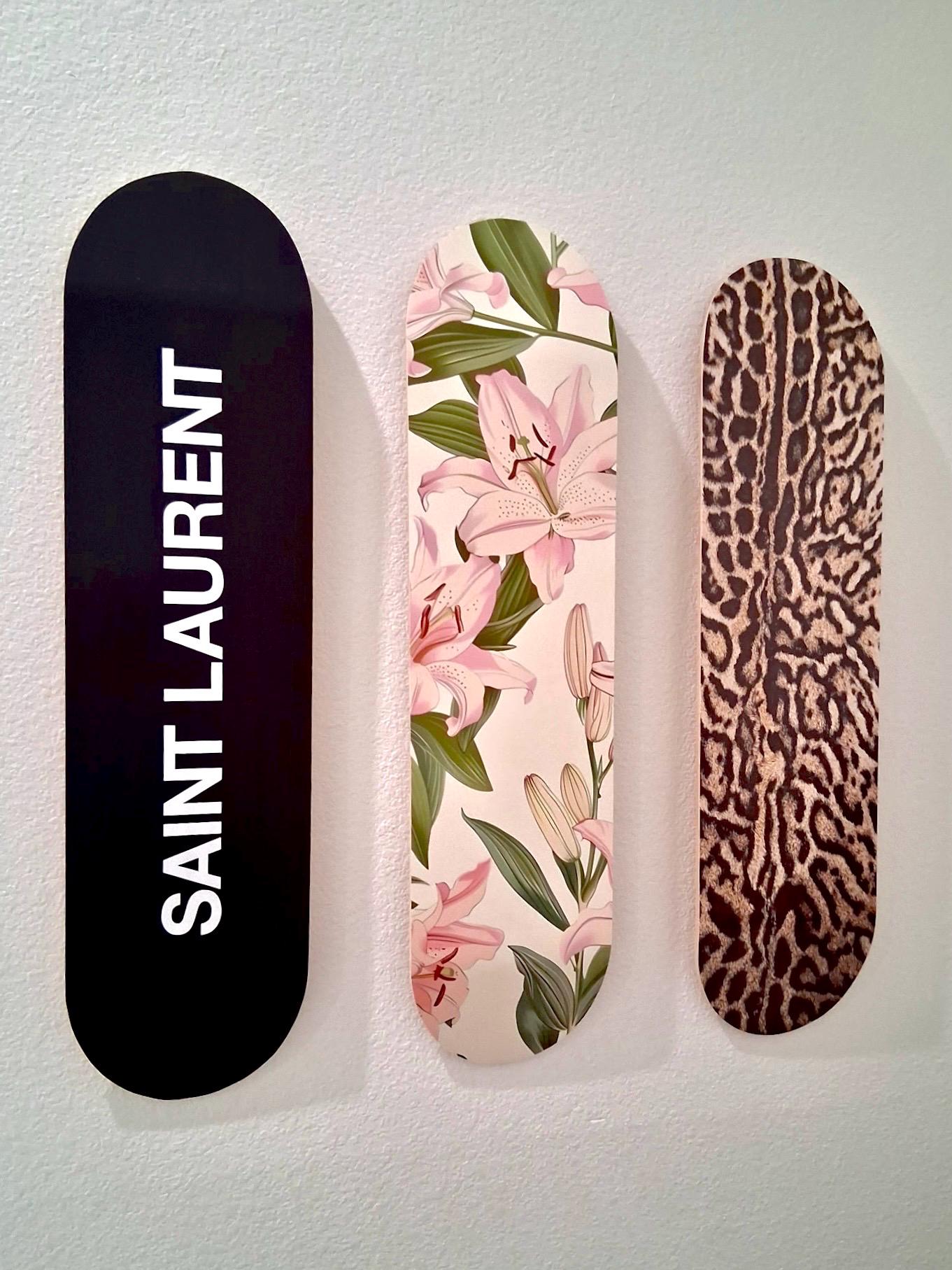 Skateboard Wall Art Set, 3-Piece Skateboard Deck Art, Aesthetic Room Decor, Modern Wall Art, Teen Bedroom Decor, Skater Gift