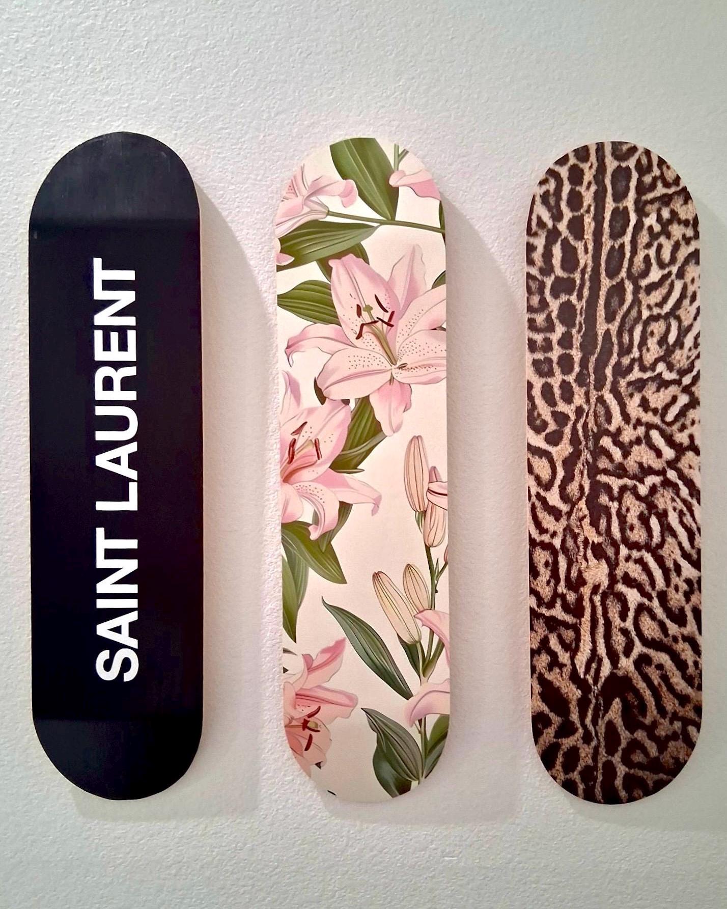 Skateboard Wall Art Set, 3-Piece Skateboard Deck Art, Aesthetic Room Decor, Modern Wall Art, Teen Bedroom Decor, Skater Gift
