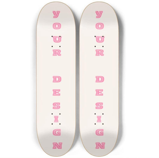 Skateboard Wall Art Set, 2-Piece Skateboard Deck Art, Aesthetic Room Decor, Modern Wall Art, Teen Bedroom Decor, Skater Gift