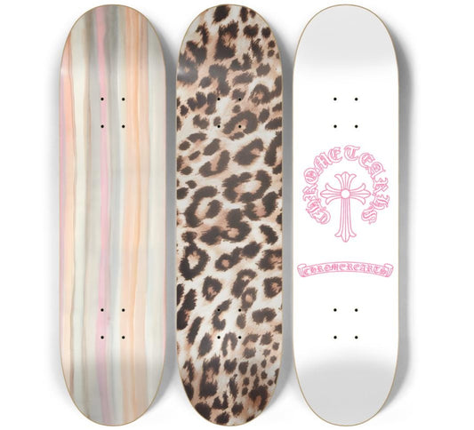 Skateboard Wall Art Set, 3-Piece Skateboard Deck Art, Aesthetic Room Decor, Modern Wall Art, Teen Bedroom Decor, Apartment Decor