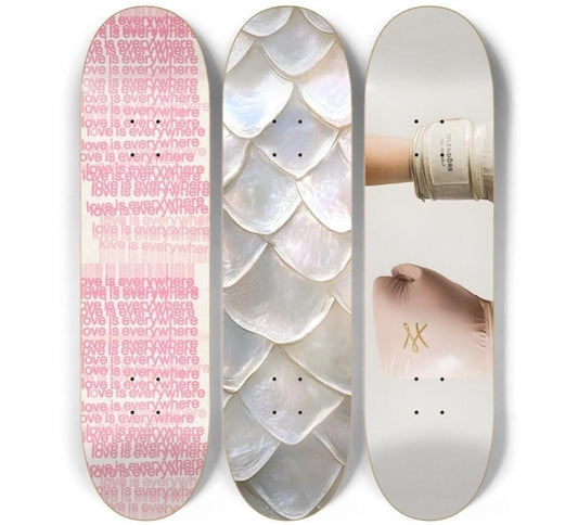 Pearl Punch Skateboard Deck Wall Art Set