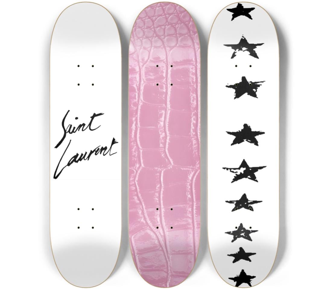 Skateboard Wall Art Set, 3-Piece Skateboard Deck Art, Aesthetic Room Decor, Modern Wall Art, Teen Bedroom Decor, Skater Gift