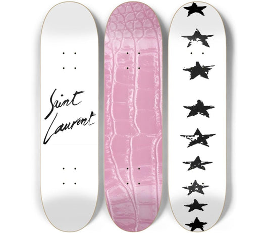 Skateboard Wall Art Set, 3-Piece Skateboard Deck Art, Aesthetic Room Decor, Modern Wall Art, Teen Bedroom Decor, Skater Gift
