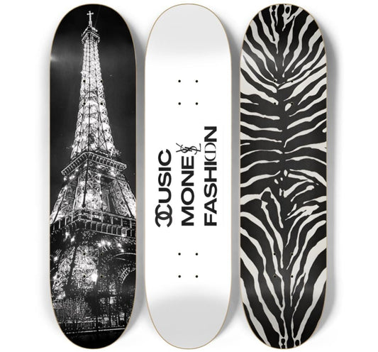 Midnight in Paris Skateboard Deck Wall Art Set