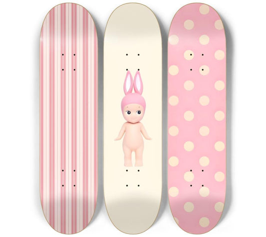 Stripe Story Skateboard Deck Wall Art Set