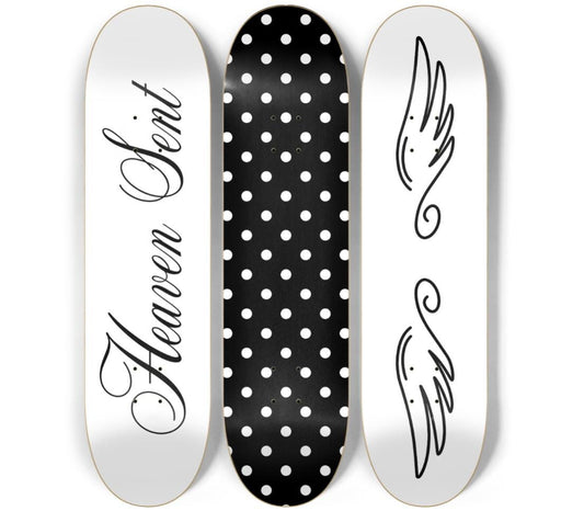 Heaven Sent Skateboard Deck Wall Art Set