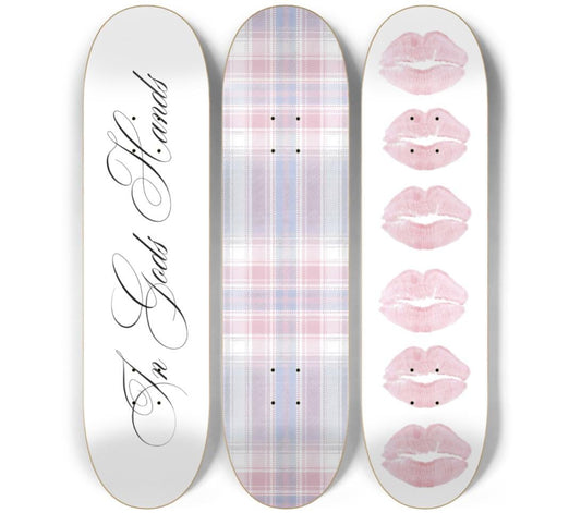 Lavender Dreams Skateboard Deck Wall Art Set
