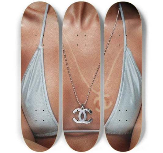 Tan Lines Skateboard Deck Wall Art Set