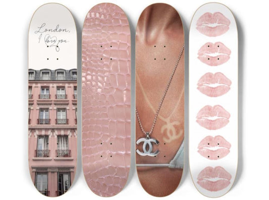 The London Edit Skateboard Deck Wall Art Set