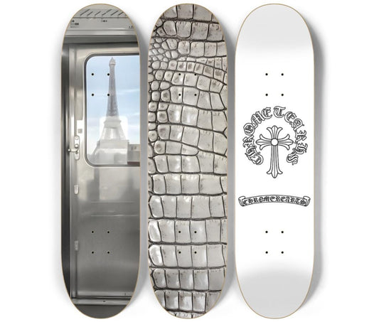 Paris Vibe Skateboard Deck Wall Art Set