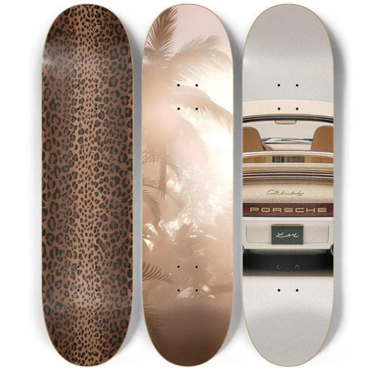 Skateboard Wall Art Set, 3-Piece Skateboard Deck Art, Aesthetic Room Decor, Modern Wall Art, Teen Bedroom Decor, Dorm Room, Apartment Decor