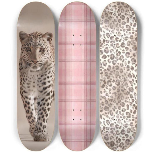 Blush & Bold Skateboard Deck Wall Art Set
