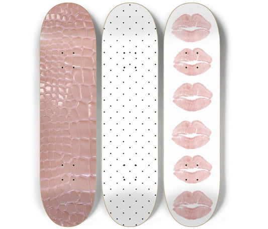 Bare Beauty Skateboard Deck Wall Art Set