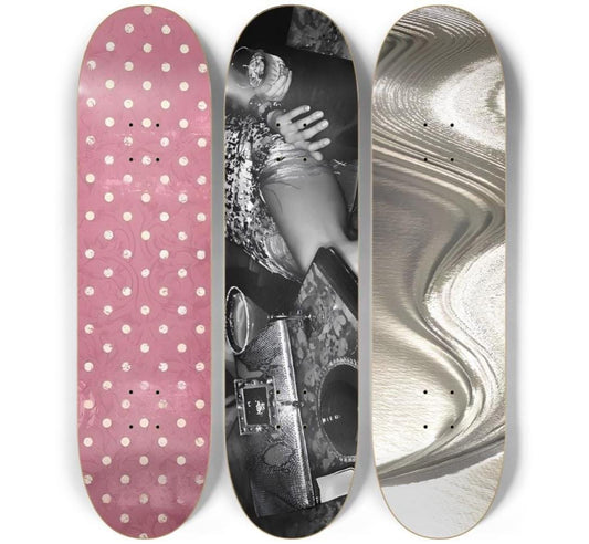 New Money Skateboard Deck Wall Art Set