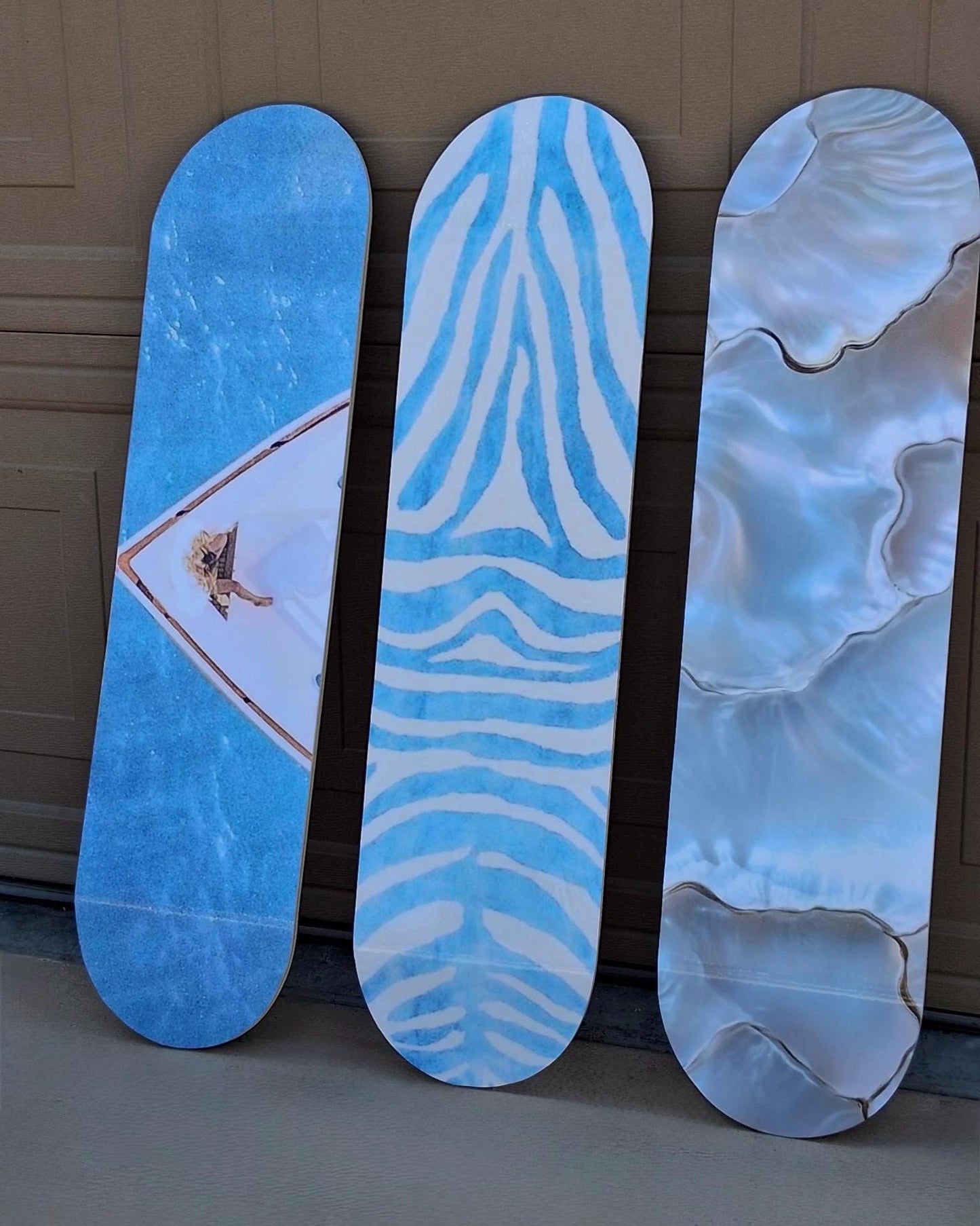 Skateboard Wall Art Set, 3-Piece Skateboard Deck Art, Aesthetic Room Decor, Modern Wall Art, Teen Bedroom Decor, Skater Gift