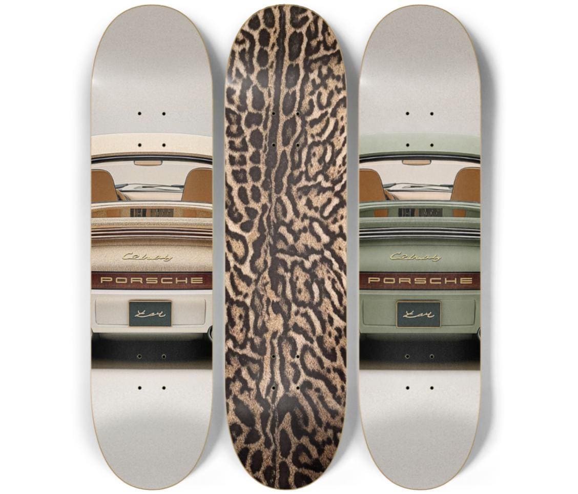 Skateboard Wall Art Set, 3-Piece Skateboard Deck Art, Coastal Room Decor, Modern Wall Art, Teen Bedroom Decor, Dorm Room, Apartment Decor